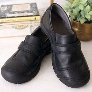 Keen Kaci Black Leather Everyday Casual Comfort Walking Shoes Size 8